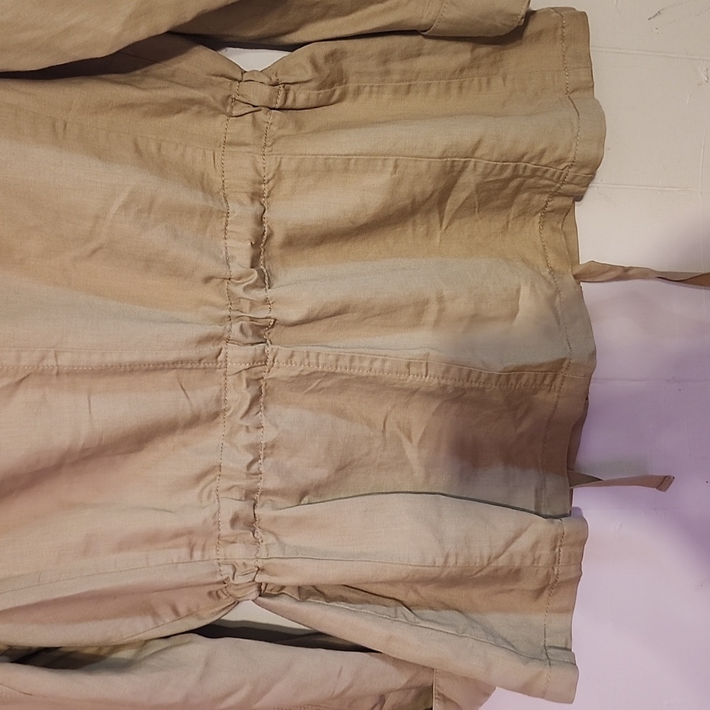 Talbots Tan Utility Jacket Lightweight Cotton Ble… - image 8
